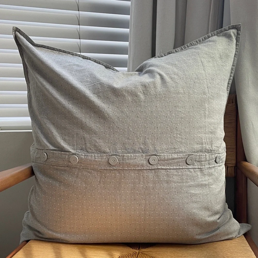 West Elm Set of 2 Euro Sham Organic Cotton - Picture 7 of 7